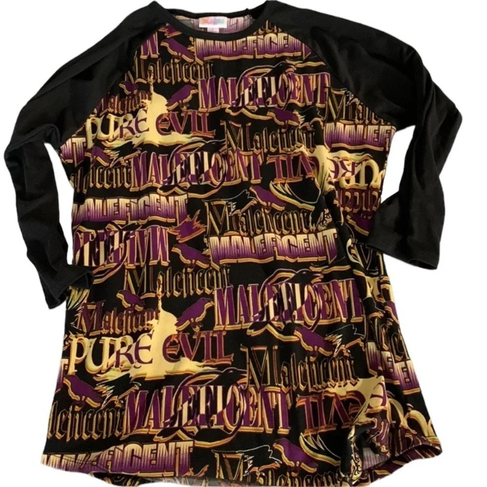 Lularoe Maleficent small 3/4 sleeve shirt